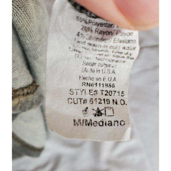 La Bella Vida Soft Camaflouge Print Top Womens Medium With Open Back Knot Design - Picture 3 of 5